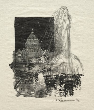 Lysande fontäner. av Auguste Louis Lepère