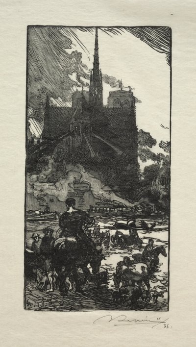 LAbreuvoir vid Point St. Louis. av Auguste Louis Lepère