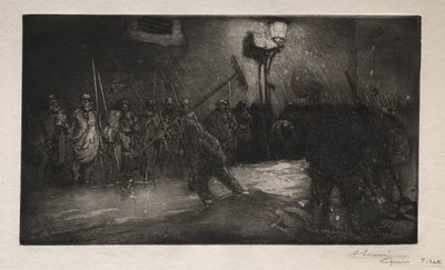 The Call of the Sweepers of the Night, 1890. av Auguste Louis Lepère