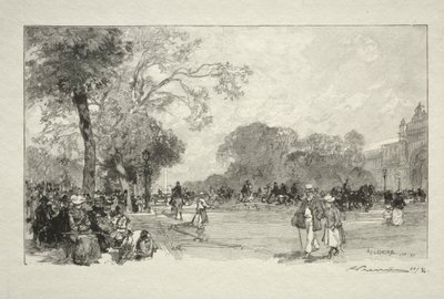 Avenue des Champs-Elysees. av Auguste Louis Lepère