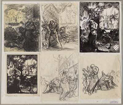 Branden i Louvain av Auguste Louis Lepère