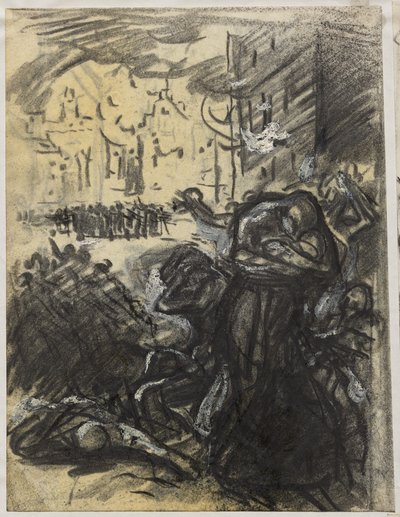 Branden i Louvain av Auguste Louis Lepère