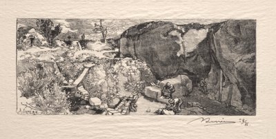 Sandstensbrottet av Auguste Louis Lepère