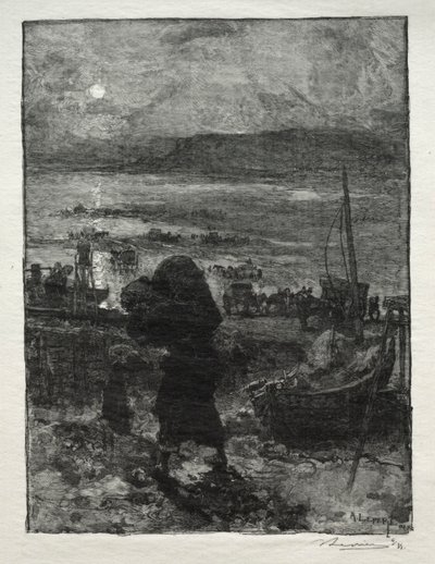 Skörden av sand. av Auguste Louis Lepère