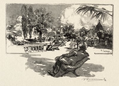 Den liberala konstens terrass av Auguste Louis Lepère