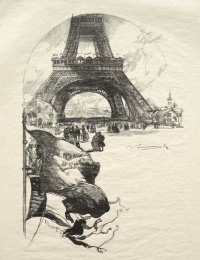 Eiffeltornet. av Auguste Louis Lepère