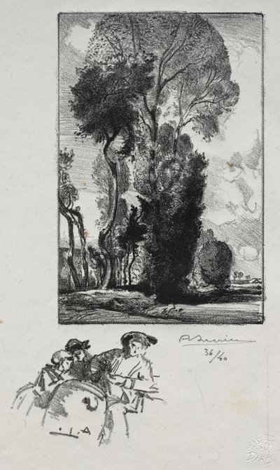 Le Bocage, 1909. av Auguste Louis Lepère
