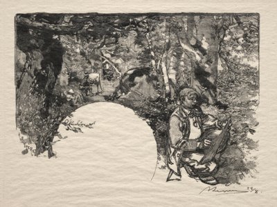 Målarna, 1890. av Auguste Louis Lepère