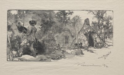 Charbonnieres, 1887. av Auguste Louis Lepère
