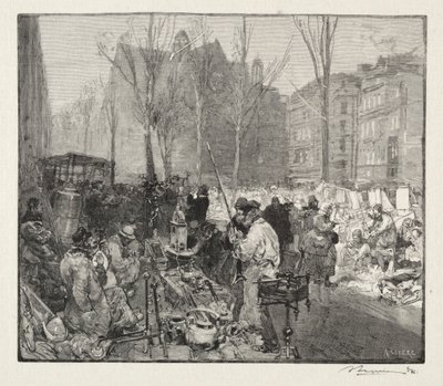 Skrotmarknad. av Auguste Louis Lepère
