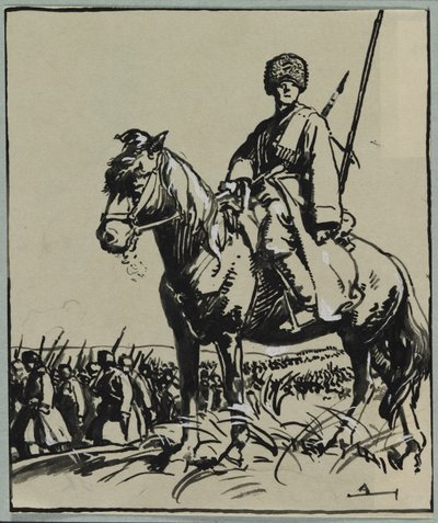 Kosackofficer av Auguste Louis Lepère