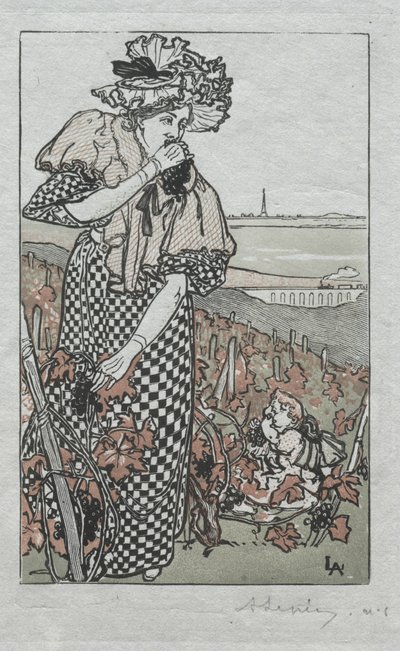 Parisalmanackan, 1897: Höst av Auguste Louis Lepère