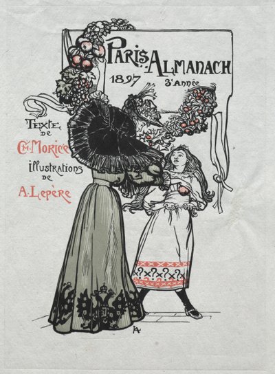 Parisalmanackan, 1897: Omslag av Auguste Louis Lepère