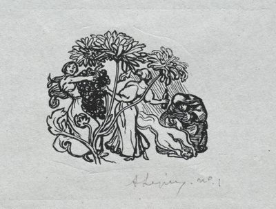 Parisalmanackan, 1897: Svansstycke, höst av Auguste Louis Lepère