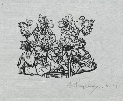 Paris-almanackan, 1897: Svansstycke, sommaren, 1897. av Auguste Louis Lepère