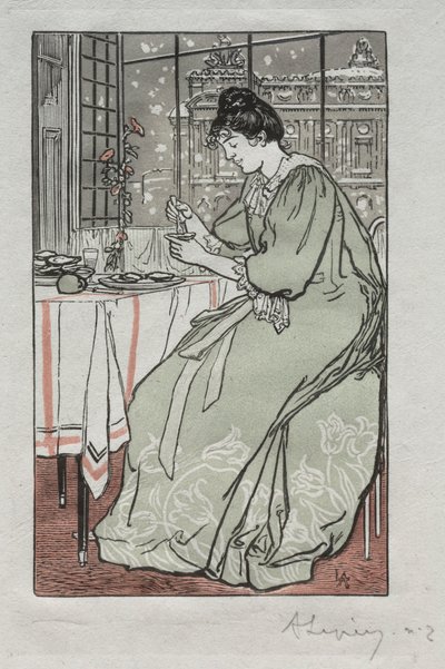 Parisalmanackan, 1897: Vintern, 1897. av Auguste Louis Lepère