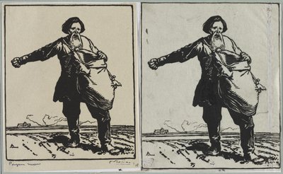 rysk bonde av Auguste Louis Lepère