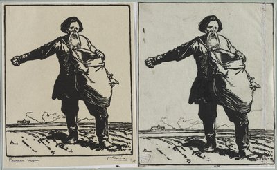 Rysk bonde, 1914. av Auguste Louis Lepère