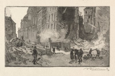 Place Gerson och Rue Restot. av Auguste Louis Lepère