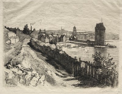 Porten till St Servan. av Auguste Louis Lepère