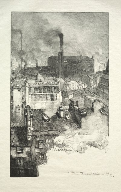 Gobelins distrikt av Auguste Louis Lepère