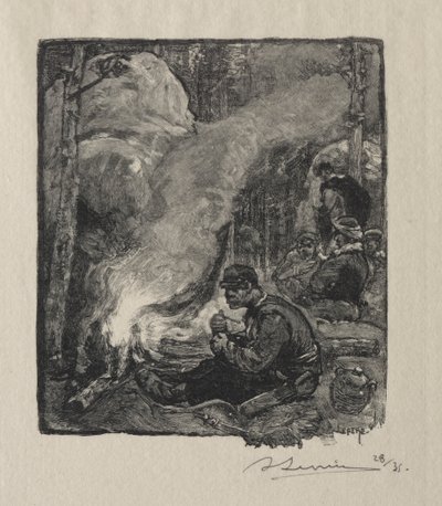 Skogshuggarnas måltid av Auguste Louis Lepère