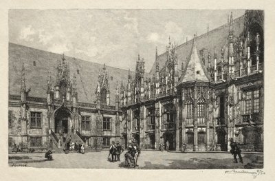 Illustrerad Rouen: Rättvisans palats av Auguste Louis Lepère