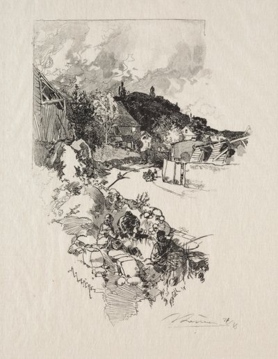 Vägen till Versailles. av Auguste Louis Lepère