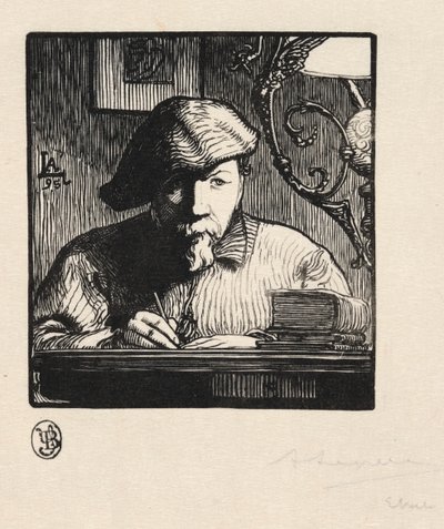 Självporträtt av Auguste Louis Lepère