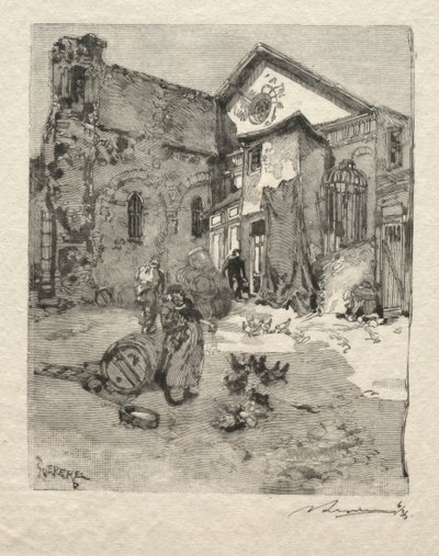 St. Julianus den fattige: Portalen av Auguste Louis Lepère
