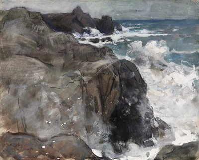 Storm på ön Yeu av Auguste Louis Lepère