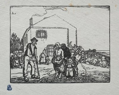 Tiggarna i sista huset av Auguste Louis Lepère