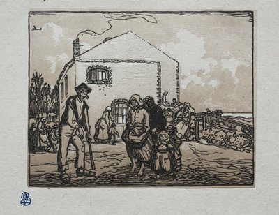 Tiggarna i sista huset av Auguste Louis Lepère