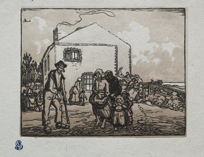Tiggarna i det sista huset, 1905. av Auguste Louis Lepère