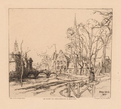 Beguinagebron i Brygge av Auguste Louis Lepère