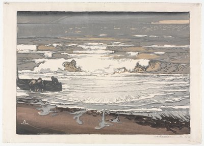 The Breaking Waves, Tide of September 1901 av Auguste Louis Lepère