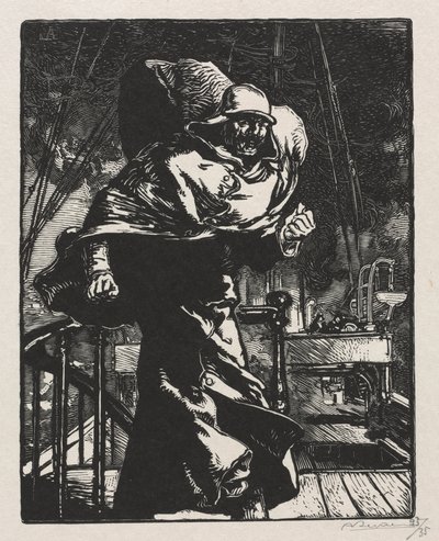 Kriget 1914. Första serien. Kejsar Vilhelm i vrede, 1915. av Auguste Louis Lepère