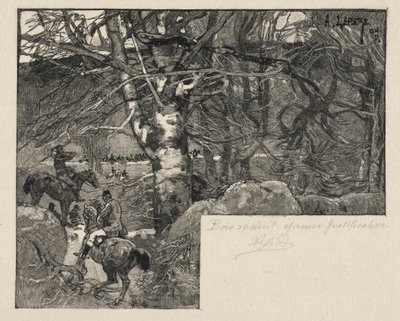 En jakt på Mont Gérard av Auguste Louis Lepère