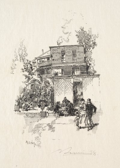 En Guinguette av Auguste Louis Lepère
