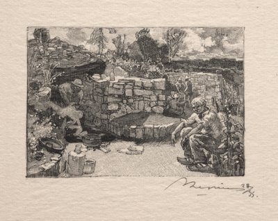 En stenbrottsstuga av Auguste Louis Lepère