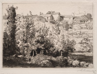 Byn Meule, 1907. av Auguste Louis Lepère