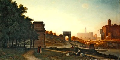 Forumet vid solnedgången, 1865 av Auguste Paul Charles Anastasi