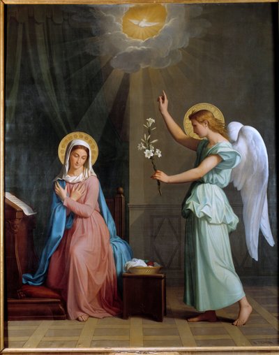 Bebådelsemålningen av Augustus Pichon (1805-1900) av Auguste Pichon