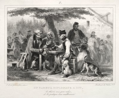 Album för 1832: En berömd diplomat sa... av Auguste Raffet