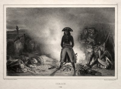 Album för 1836: Italien, 1796, Napoleon Bonaparte av Auguste Raffet