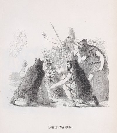 Brennus från The Complete Works of Béranger, 1836 av Auguste Raffet