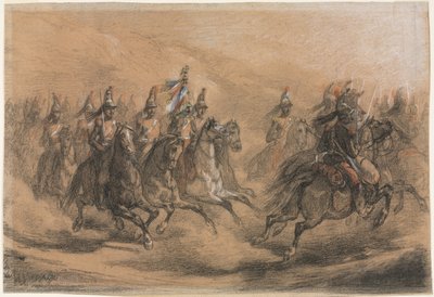 Kavalleriladdning av Auguste Raffet