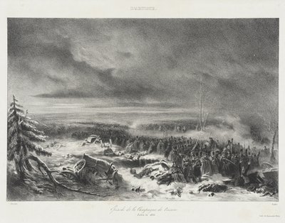 Episod ur ryska fälttåget - Salongen 1836 av Auguste Raffet