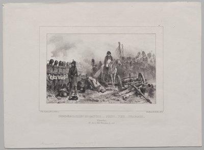 Litografiskt album från 1837: Halvbataljonen till vänster...Sikta!...Eld!...Ladda av Auguste Raffet