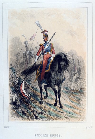 Red Lancer, 1859. av Auguste Raffet
